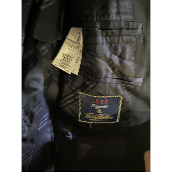 Brooks Brothers Traditional Fit Stretch Wool Two-Button 1818 Navy Blazer, Sz 42 - Picture 8 of 13